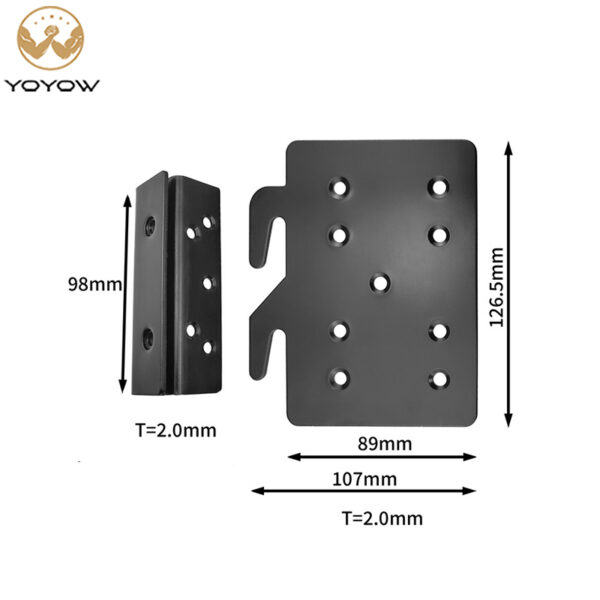 2.3 mm thickened fittings for bed connection accessories corner brackets  connecting bed supports.