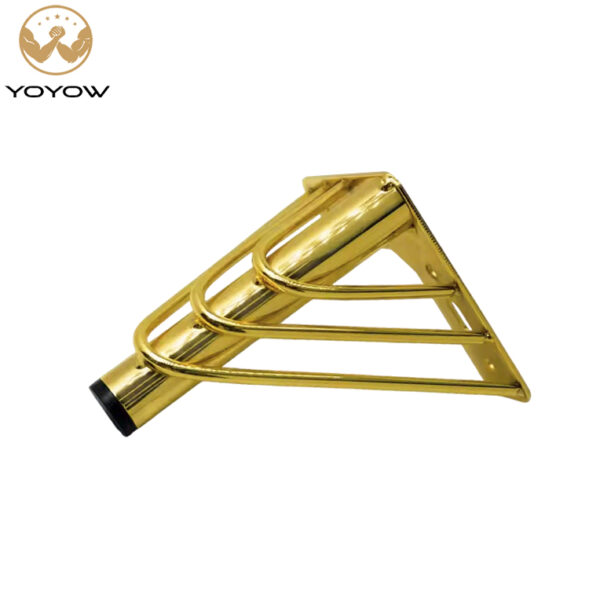 Modern Gold Plated Metal Tapered Furniture Table Leg for Living Room Bedroom for Kitchen Sofa Iron Oblique Straight Design