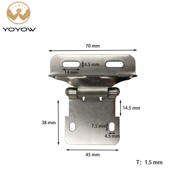 Hydraulic Soft Close Concealed Hinge Furniture Hardware for Kitchen Cabinets Metal & Iron for Living Room Dining & Bedroom