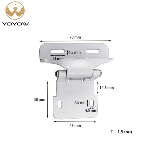 Hydraulic Soft Close Concealed Hinge Furniture Hardware for Kitchen Cabinets Metal & Iron for Living Room Dining & Bedroom
