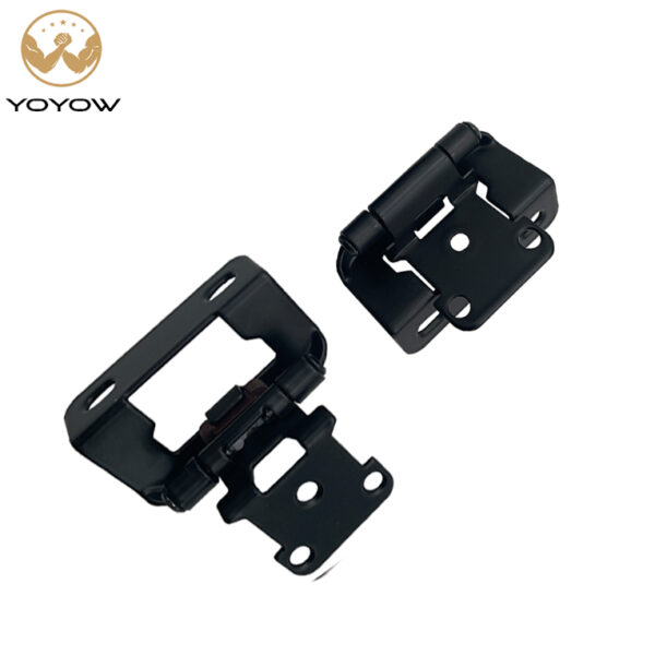 1.7mm-thick High Quality White Nickel Alloy Super Anti-rust 1/2 Fully Enclosed Built-in Cabinet Hinge.