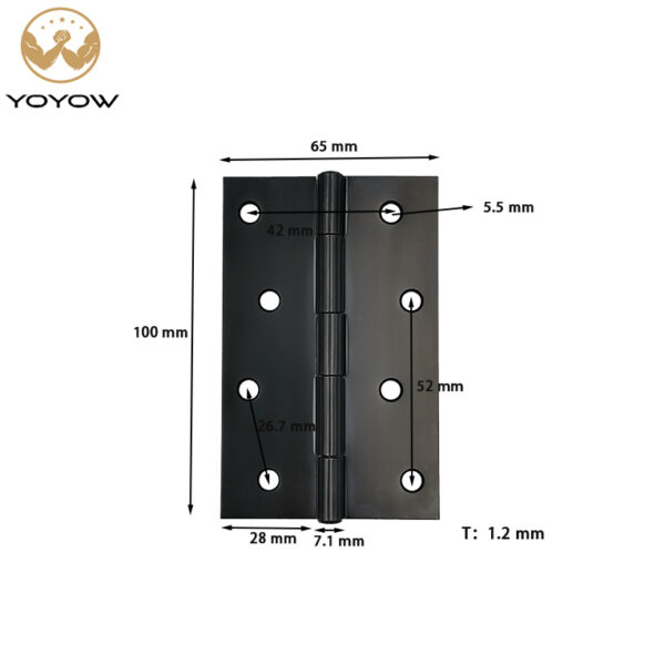 Wholesale Customization Four Inch Easy Installation Door Accessory Durable Metal Hinge