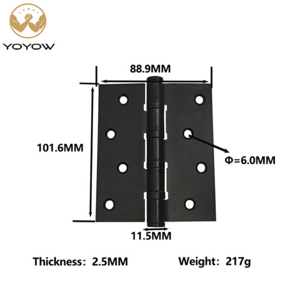 Hinged Hinge Iron 4-inch Bearing Solid Wood Door and Window Bedroom Silent Thickened Door and Window Hinge