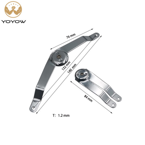 Furniture Accessories Hardware Folding Lid Stay Support Lift up Hinge for Wooden Aluminum Boxes Cabinet