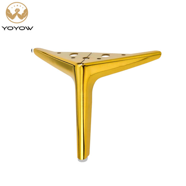 Modern Minimalist Semi-circular Three-pronged legs Metal Support Feet for Bed Heads and TV Cabinets of Furniture