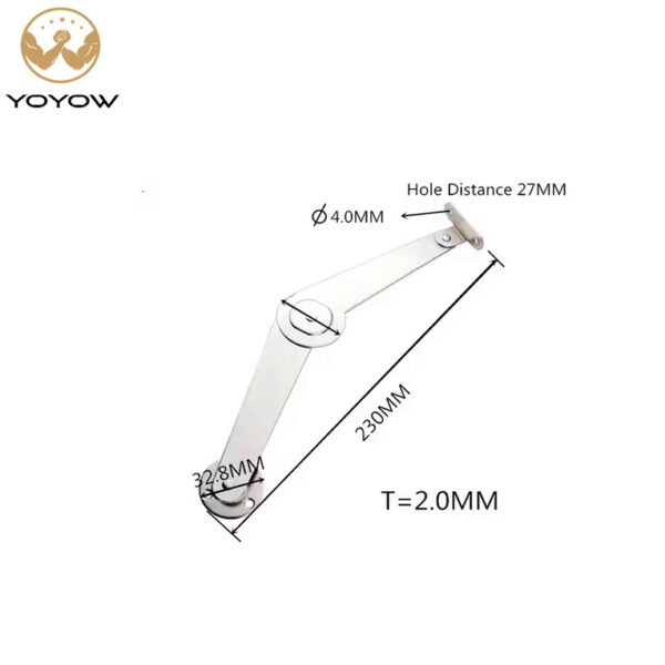 Lid Stay Support Stand Hinge Casement and Cabinet Door Folding 9 Inch Other Furniture Hardware