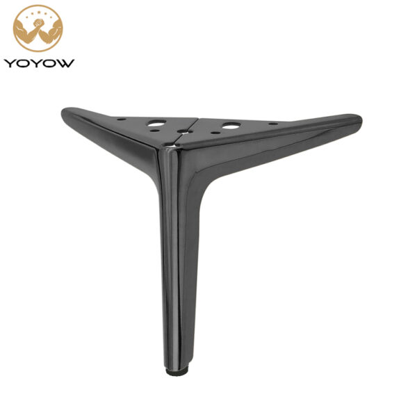 Modern Minimalist Semi-circular Three-pronged legs Metal Support Feet for Bed Heads and TV Cabinets of Furniture