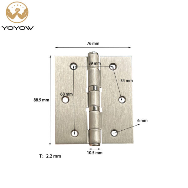 Factory Manufacturer Price Aluminium windows Hinges for Doors and windows 3 Inches Corner Hinge Zinced Iron Satin Nickel