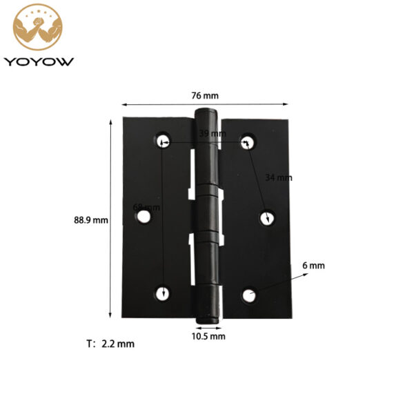 Factory Manufacturer Price Aluminium windows Hinges for Doors and windows 3 Inches Corner Hinge Zinced Iron Satin Nickel
