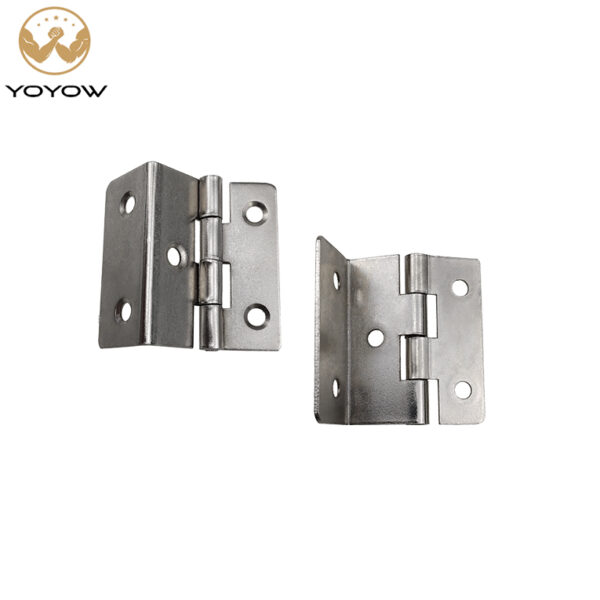 Three-fold Hinge 5 Holes Side Length 36mm Furniture Nickel-plated Clip 12mm Plate Bending Luggage Accessories
