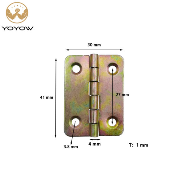 41mm Small Wooden Box Hinge Golden Miniature Packaging Box Mini Loose-leaf Hardware Accessories Hinge