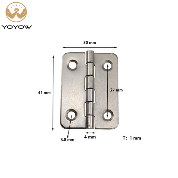 41mm Small Wooden Box Hinge Golden Miniature Packaging Box Mini Loose-leaf Hardware Accessories Hinge