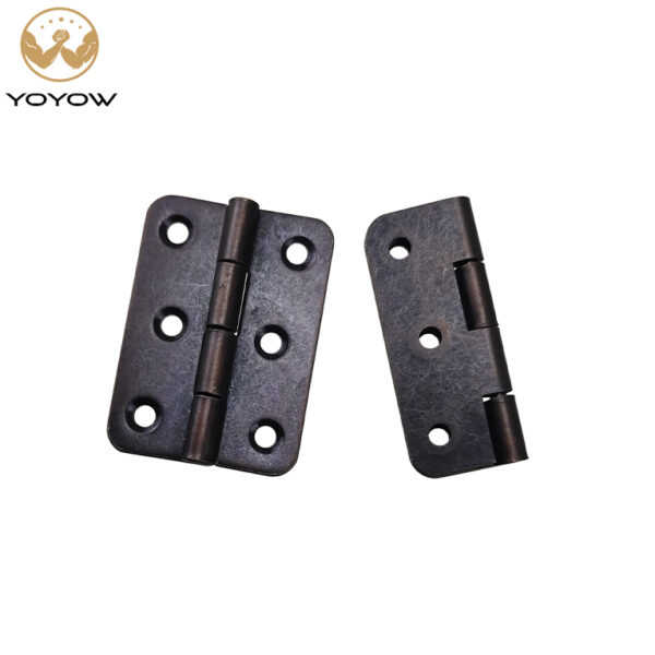 2-Inch Carbon Steel Butt Hinge with Folding Round-Corner Design - Wholesale for Furniture & Cabinet Doors