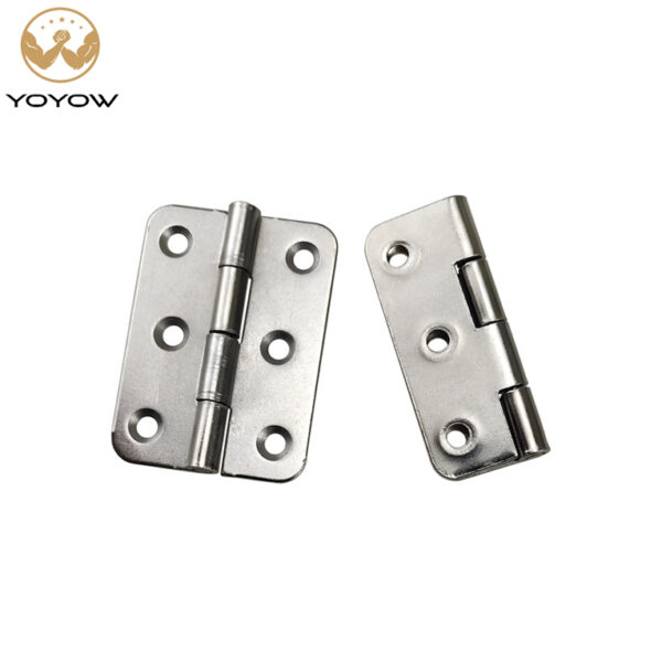 2-Inch Carbon Steel Butt Hinge with Folding Round-Corner Design - Wholesale for Furniture & Cabinet Doors