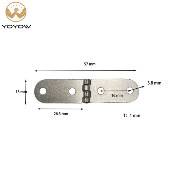 Hot Selling Metal Flat Hinge for Kitchen Bathroom Dining School Furniture for Shoe Wine Cabinets Doors-Durable Iron Material