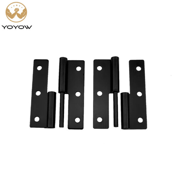 OEM Style Steel Weld on Butt Hinge 2.5 Inch Flat Hinge No Screw Hole Heavy-Duty Constructed Steel Hardware Industrial Applications