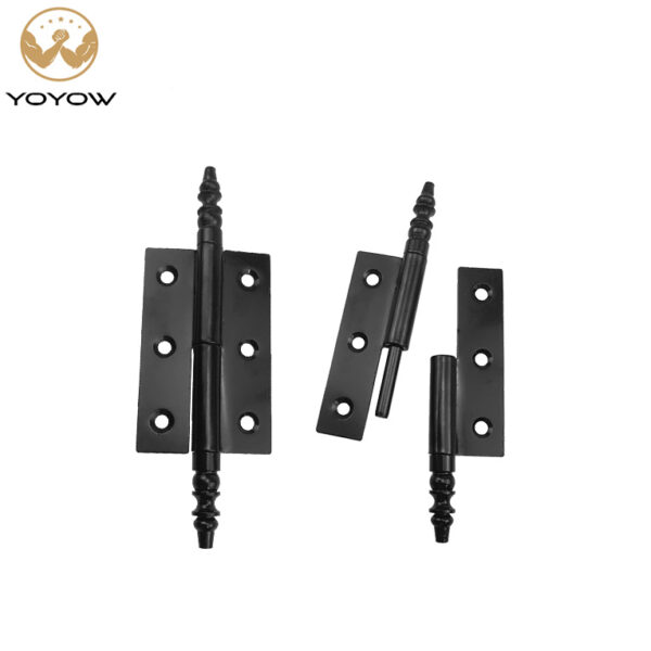 3 Inch square Butt Ball-tip Wood Door Disassembly and Removal Iron Hinges Small Brass Bathroom Cabinet Door Hinges