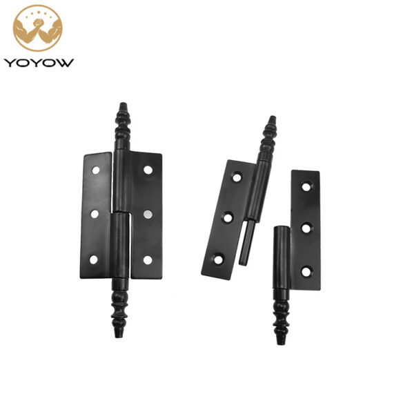 3 Inch square Butt Ball-tip Wood Door Disassembly and Removal Iron Hinges Small Brass Bathroom Cabinet Door Hinges
