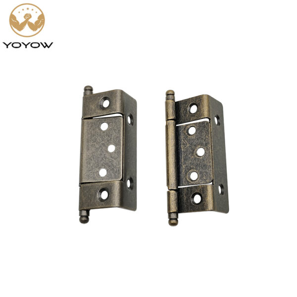 Double Bead Iron Door Window Hardware 19-25mm Board Positioning Bent Mother Child Hinge