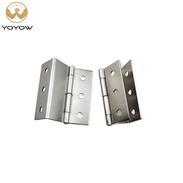 76mm Decorative Box Hinge 6-hole Triple-fold Right-angle Retro Hinge Door Cabinet Three Folding Hinge