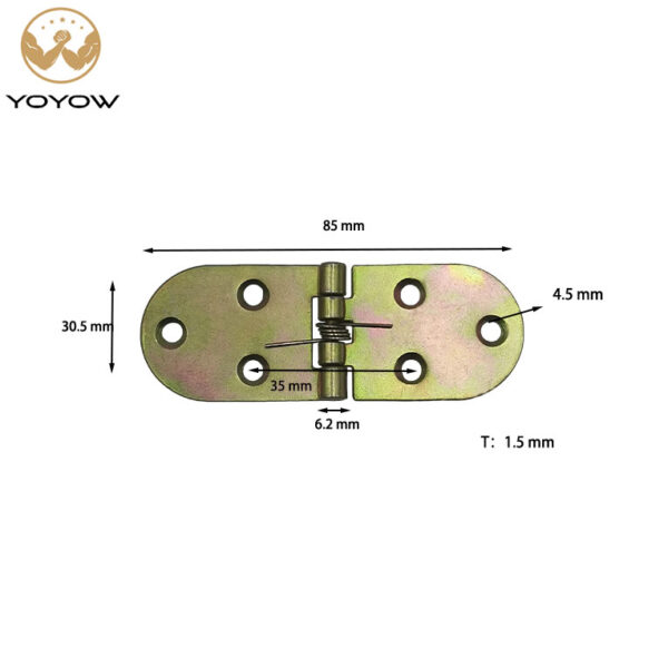 upply Flap Luggage Wooden Box Hinge Shoe Cabinet Door Old Fashioned Waist Hinge Spring Semicircle Folding Hinge