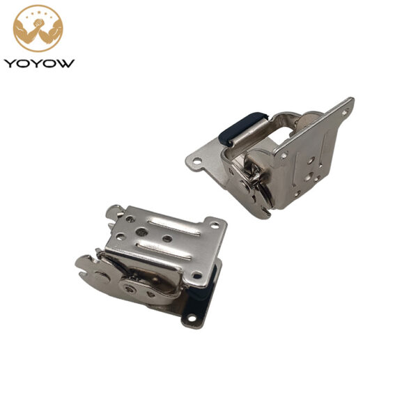 Heavy-Duty 90 Degree Self-Locking Table Leg Folding Hinge Steel New Corner Connector Furniture Plated Finish