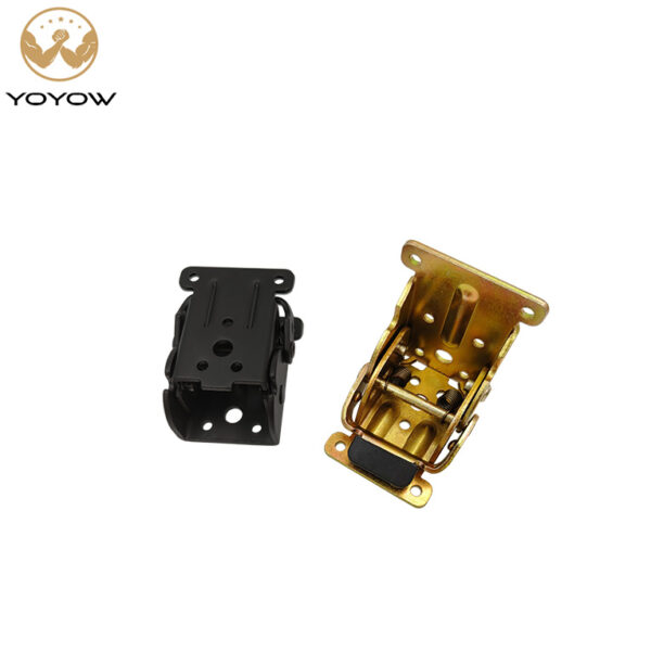 Heavy-Duty 90 Degree Self-Locking Table Leg Folding Hinge Steel New Corner Connector Furniture Plated Finish