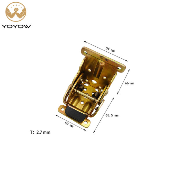 Heavy-Duty 90 Degree Self-Locking Table Leg Folding Hinge Steel New Corner Connector Furniture Plated Finish