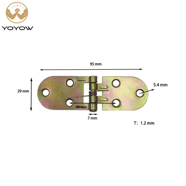 upply Flap Luggage Wooden Box Hinge Shoe Cabinet Door Old Fashioned Waist Hinge Spring Semicircle Folding Hinge