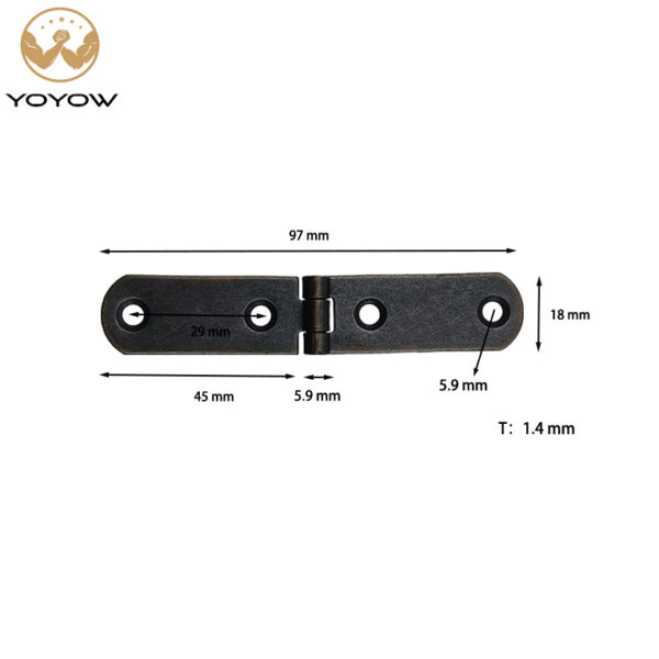 97mm Flip Board Hinge Flat Steak Waist Shoe Cabinet Door Hinge Folding Table Hardware Accessories for Living Room Wine Cabinet