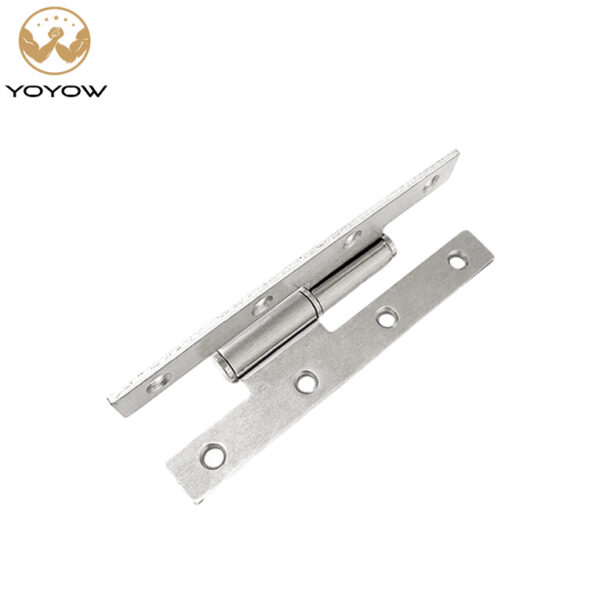 YOYOW Hardware Modern Design Metallic Iron H Hinge Flag-Shaped Hinge Soft Close Detachable Door Hinge for Wooden Doors
