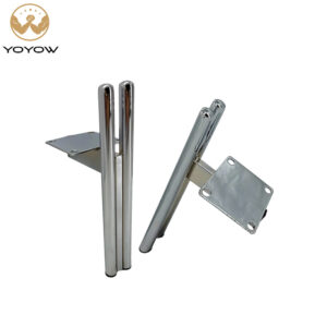 Widely Use Double Tube Support Sofa Furniture Legs Gold Black Metal Cabinet Legs for Living Room Furniture