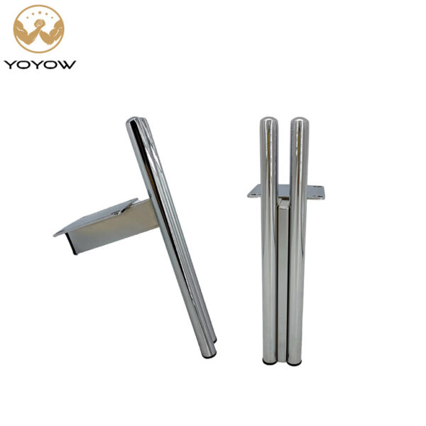Widely Use Double Tube Support Sofa Furniture Legs Gold Black Metal Cabinet Legs for Living Room Furniture