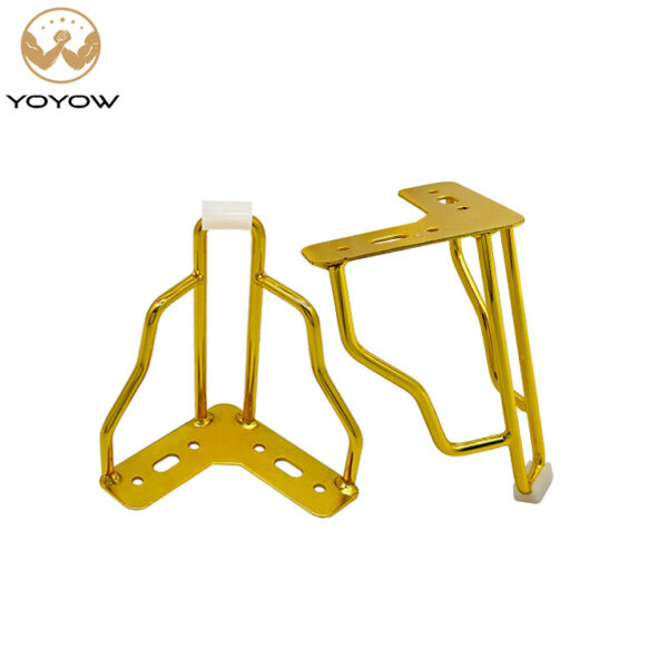 Modern Golden Polished Iron Furniture Bed Sofa Support Heavy-Duty Metal Sofa Leg for Hotels Popular with Hotels