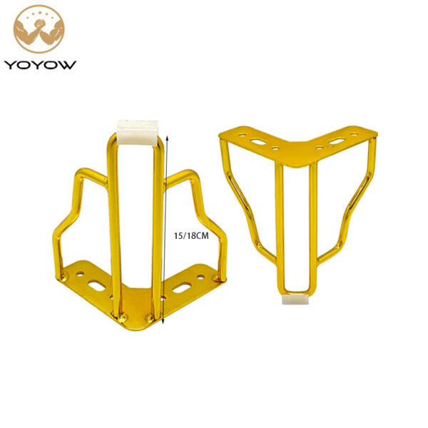 Modern Golden Polished Iron Furniture Bed Sofa Support Heavy-Duty Metal Sofa Leg for Hotels Popular with Hotels