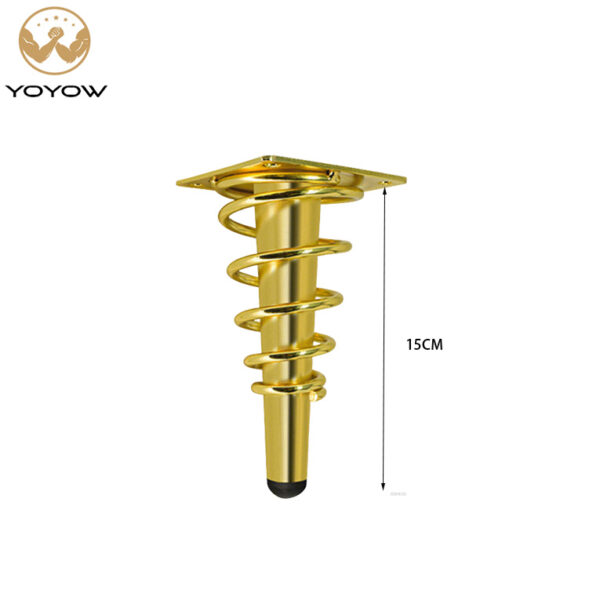 Modern Metal Straight Golden Sofa Legs for Kitchen Outdoor Living Room TV Cabinet Table Risers Furniture Chair