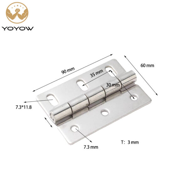 Stainless Steel Hinge 304 Hinge Thickened Flat Open Hardware Fittings