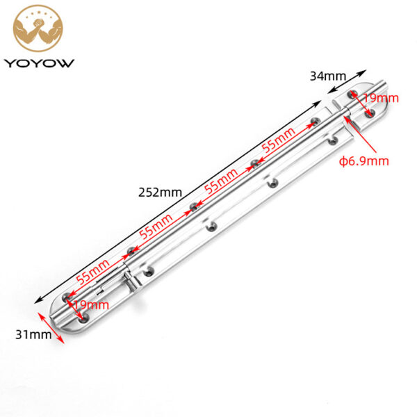 2/3/4/6/10 Inch Stainless Steel Wooden Security Door Close Latch Anti-theft Door Bolt Pins