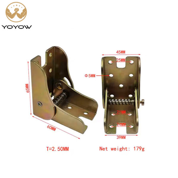 Hinge90-Degree Self-Locking Bracket Contemporary Metal Iron Plating Furniture Leg Accessories Expansion Bracket Kitchen Hotel
