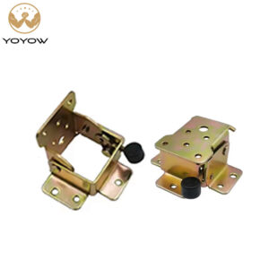 Metal Color Zinc Folding Hinges for Table Feet Self Lock Foldable Hinges Table Bracket Coffee Desk Hinge Iron Plating Table Legs
