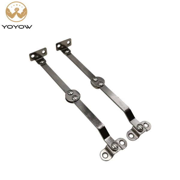 80 Degree White Nickle Plated Two-Fold Supporting Rod Used for the Lid of Cabinet