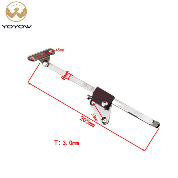 High Quality Chromed Movable Support Wardrobe Lid Stay for Cabinet Door