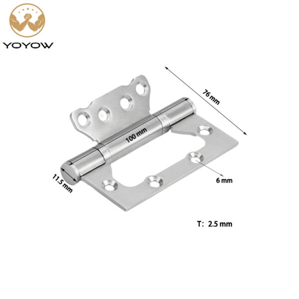 Door Hardware 4*3Inch Iron Butterfly Hinge 360 Degree Butterfly Hinges for Interior Door