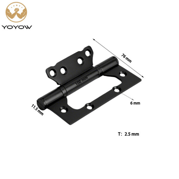 Door Hardware 4*3Inch Iron Butterfly Hinge 360 Degree Butterfly Hinges for Interior Door