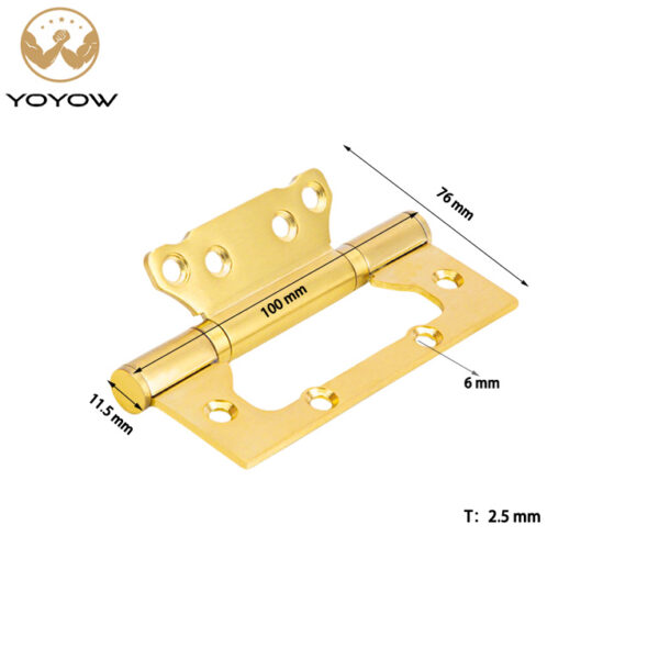 Door Hardware 4*3Inch Iron Butterfly Hinge 360 Degree Butterfly Hinges for Interior Door