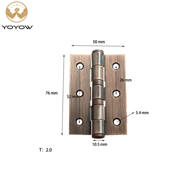 Factory Wholesales 3 4 5 6 Inches Flat Open Butt Hinge Iron Ball Bearing Door Hinge