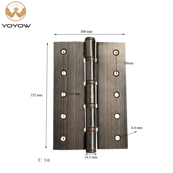 Factory Wholesales 3 4 5 6 Inches Flat Open Butt Hinge Iron Ball Bearing Door Hinge