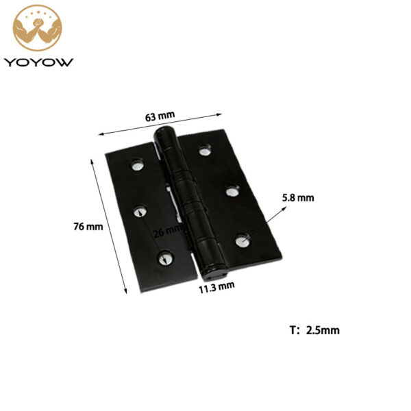 Hot Sell 2 Ball Bearing Iron Loose Non-rising Pin Door Hinge for Interior Door