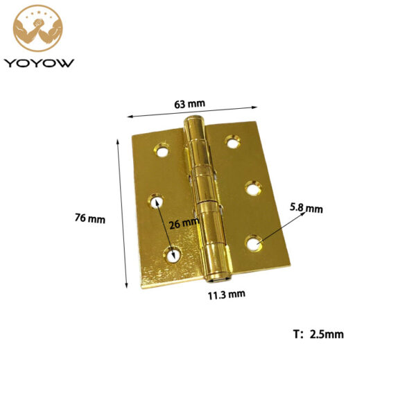 Hot Sell 2 Ball Bearing Iron Loose Non-rising Pin Door Hinge for Interior Door
