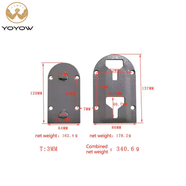 Metal Furniture Fittings Connectors Load-Bearing Hanging Piece Sectional Sofa Hardware for Kitchen Bathroom and Living Room